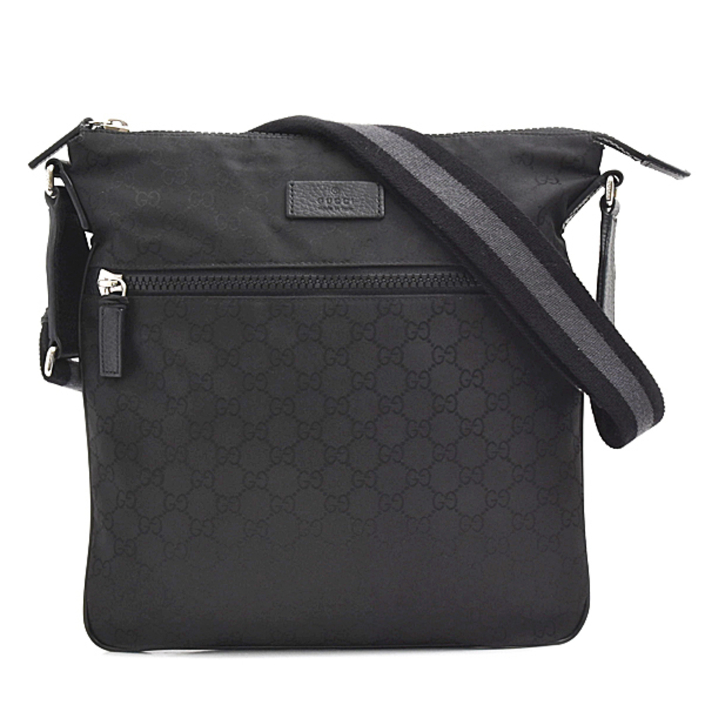 Gucci Bag GG Shoulder Canvas Leather Black - Picture 1 of 10